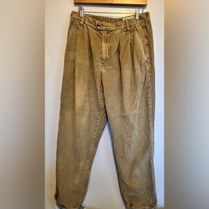 Eddie Bauer Men's Khaki Slouchy Corduroy Pants 33x30